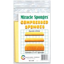  Compressed Sponges 4/Pkg 3inchX4inch