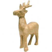  Paper-Mache Figurine 4.5"-Reindeer