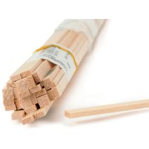  Basswood Strip 24"-1/16"X1/16" - 60 Pack