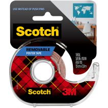  Scotch Removable Poster Tape .75 Inch X150 Inch