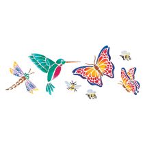  Stencil Magic Decorative Stencils-Butterflies & More 5.25"X13"