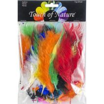  Flat Turkey Feathers 7g Assorted Colors