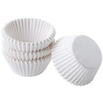  Mini Baking Cups White 100 Per Pkg