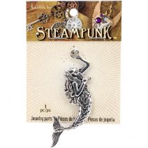  Steampunk Metal Pendant  -Mermaid