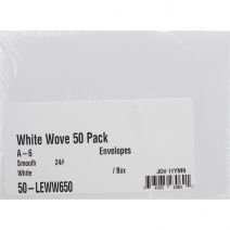  Leader A6 Envelopes (4.75"X6.5") 50/Pkg-White