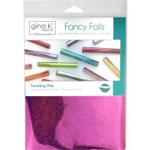  Gina K Designs Fancy Foil 6"X8" 12/Pkg-Twinkling Pink Holographic