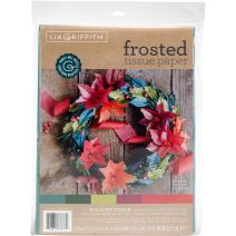  Frosted Tissue Paper 24/Pkg-Holiday Cheer