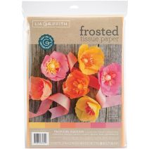  Frosted Tissue Paper 24/Pkg-Tropical Squeeze