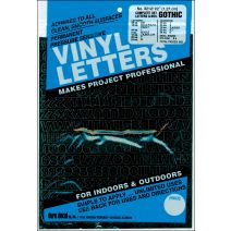  Permanent Adhesive Vinyl Letters & Numbers .5" 852/Pkg-Black