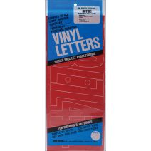  Permanent Adhesive Vinyl Numbers 6" 48/Pkg-Red