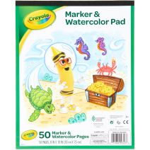  Crayola Marker & Watercolor Pad 10"X8"-40 Pages