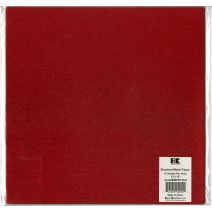  Best Creation Brushed Metal Single-Sided Paper 12"X12"-Red