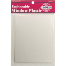  Judikins Embossable Window Plastic Sheets 4.25"X5.5" 20/Pkg-Clear