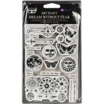  Prima Art Daily Planner Clear Stamps-Dream Without Fear