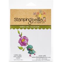  Stamping Bella Cling Stamps-Bundle Girl With A Rose