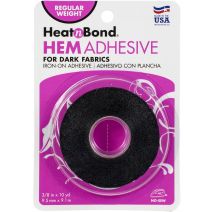  HeatnBond Hem Iron-On Adhesive for Dark Fabrics-.375"X10yd