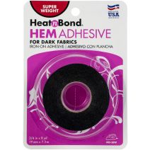 HeatnBond Hem Iron-On Adhesive for Dark Fabrics-Super-.75