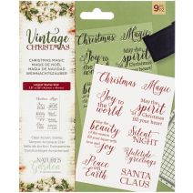  Natures Garden Vintage Christmas Clear Stamps Christmas Magic