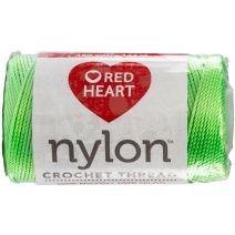 Red Heart Nylon Crochet Thread Size 18-Neon Bright Green