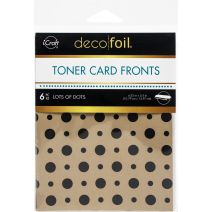  Deco Foil Kraft Toner Sheets 4.25"X5.5" 6/Pkg-Lots