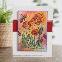  Woodware Clear Stamps 4"X6"-Flower Blooms