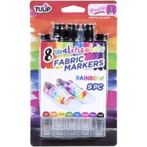  Tulip Fabric Watercolor Markers 8 Per Pkg Rainbow