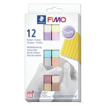  Fimo Professional Soft Polymer Clay 12 per Pkg Pastel