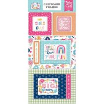  Play All Day Girl Chipboard 6"X13"-Frames
