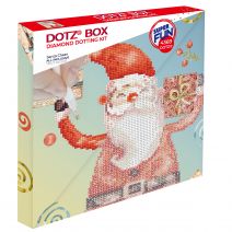  Diamond Dotz Diamond Art Box Kit 11 Inch X11 Inch Santa Cheer