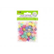  Multicraft Acrylic Beads 50g Flower Medley