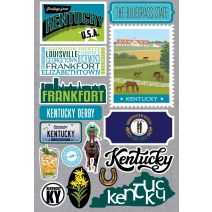  Reminisce Jet Setters 3.0 State Dimensional Stickers Kentucky