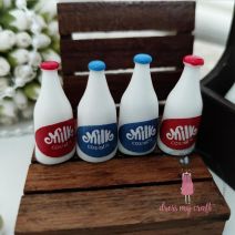  Dress My Craft Miniature 4 Per Pkg Milk Bottles