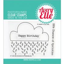  Avery Elle Clear Stamp Set 4"X3"-Chance Of Sprinkles