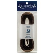  Realeather Paired Packaged Laces 1 Per 8 Inch X72 Inch Dark Brown
