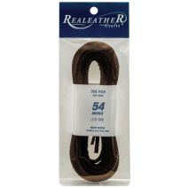  Realeather Packaged Laces 1 Per 8 Inch X54 Inch Dark Brown