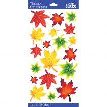  Sticko Themed Stickers-Vellum Maple Leaves