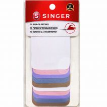 Singer Iron-on Twill Patches 2"X3" 10/Pkg-Pastel