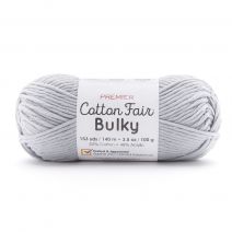  Premier Yarns Cotton Fair Bulky Yarn Solid Silver