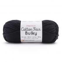  Premier Yarns Cotton Fair Bulky Yarn Solid Black