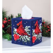  Mary Maxim Plastic Canvas Tissue Box Kit 5"-The Visitor (7 count)