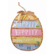  Forum Novelties Hippety Hop Easter Egg Plaque