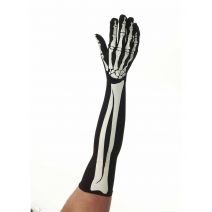 Forum Novelties Skeleton Long Gloves
