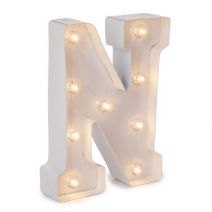  Darice Light Up White Marquee Letters - Letter N - 9.875 inches
