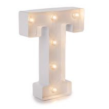  Darice Light Up White Marquee Letters - Letter T - 9.875 inches