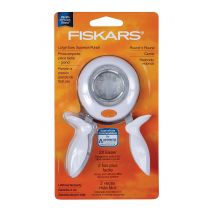  Fiskars Large Circle Squeeze Punch, 1.5 Inch, White