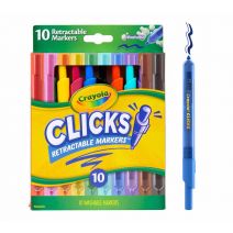 Crayola Clicks Retractable Markers, 10 Count