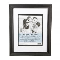  11 X 14 Double Matted Picture Frame Black