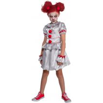  Studio Halloween Girls Evil Terror Clown Child Large 12-14 Month