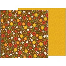  Woodland Forest Collection 12 X 12 Double Sided Paper Fall Florals