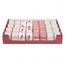  Ribbon Assortments Red And White Christmas Ribbon 2.5In X 25 Feet